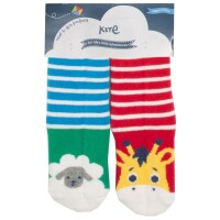 Stoppersocken Schaf &amp; Giraffe