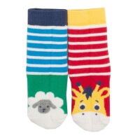 Stoppersocken Schaf &amp; Giraffe