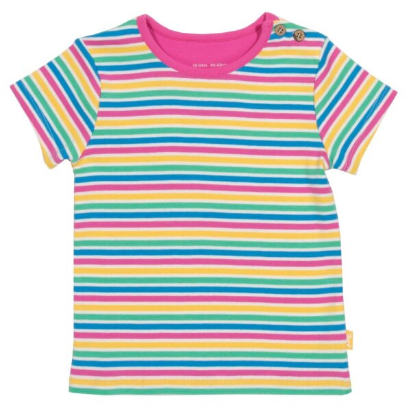 T-Shirt Regenbogenringel pastell