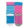Stoppersocken Hase & Katze rosa-blau 2er-Pack