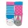 Stoppersocken Hase & Katze rosa-blau 2er-Pack