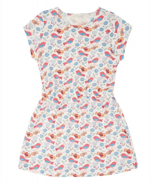 Melda Kleid Vögel und Blumen