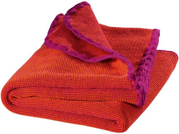 Melange-Decke beere melange 100x80
