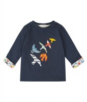 Felix Wendeshirt V&ouml;gel navy