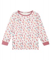 Long John Pyjama V&ouml;gel dark rose