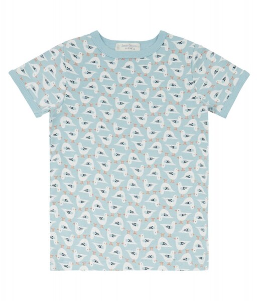 Kafka Sommer-Pyjama Möwen hellblau