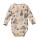 Body langarm Monster taupe - 62/68