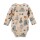 Body langarm Monster taupe - 62/68