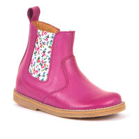 Chelsea Boots Blumen fuchsia