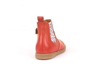 Chelsea Boots Blumen korallenrot