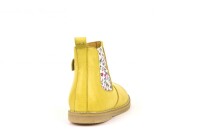 Chelsea Boots Blumen limonengelb