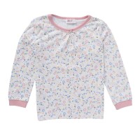 Pyjama Bl&uuml;mchen rosa-wei&szlig;