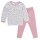 Pyjama Blümchen rosa-weiß