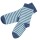 Socken Streifen türkis
