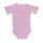 Wickelbody Kurzarm Streifen rosa melange