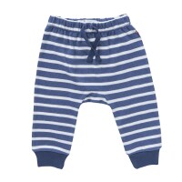 Pumphose Jersey Streifen jeansblau