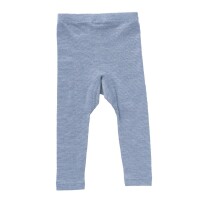 Leggings BW/Wolle/Seide hellblau melange