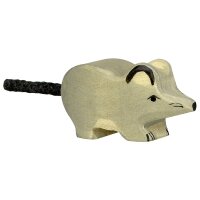 Holztiger Maus grau