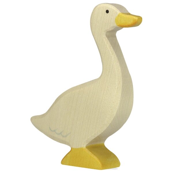 Holztiger Gans stehend