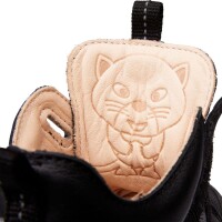 Minimalschuh Leder Sneaker Lowcut Panther