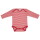 Body lang Wolle/Seide Ringel rot - 62/68