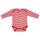 Body lang Wolle/Seide Ringel rot - 86/92