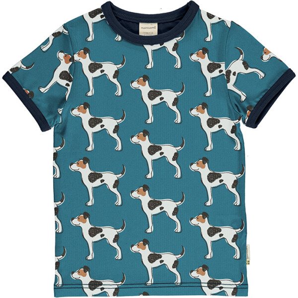 T-Shirt Hunde blau