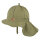 Sommerhut m. Nackenschutz BW/Leinen dill - 45