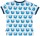 T-Shirt Faultiere cobalt