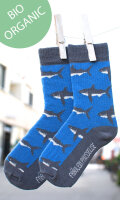 Kindersocken Haie Bio