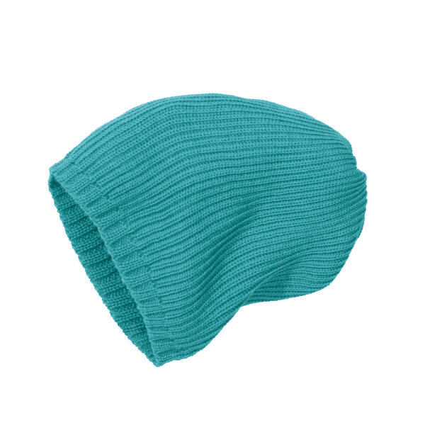 Strickmütze Wolle lagoon - 1