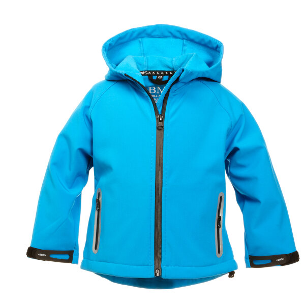 Softshell Jacke mit Kapuze hellblau - 104