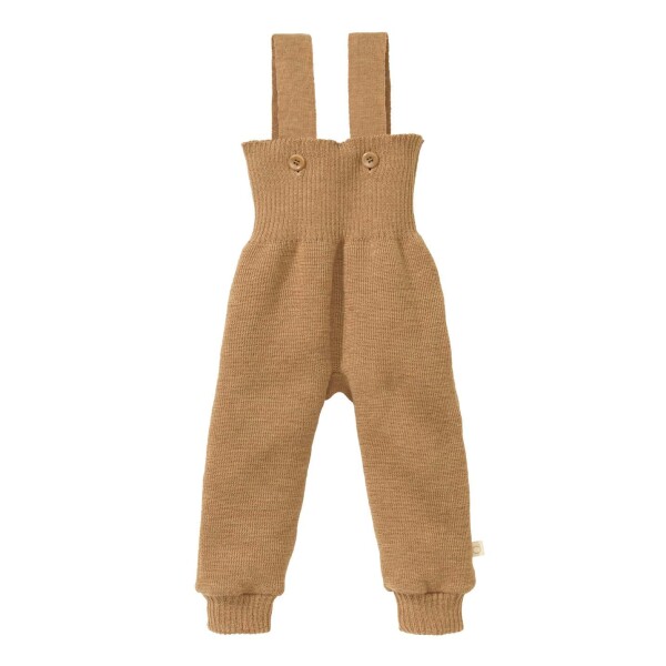 Strick-Trägerhose karamell - 74/80