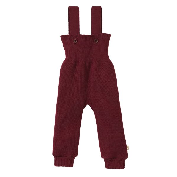 Strick-Trägerhose cassis - 86/92