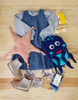Chambray Kleid jeans