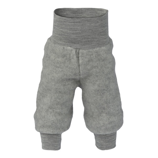 Baby-Hose Wollfleece hellgrau melange