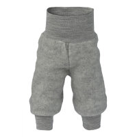 Baby-Hose Wollfleece hellgrau melange