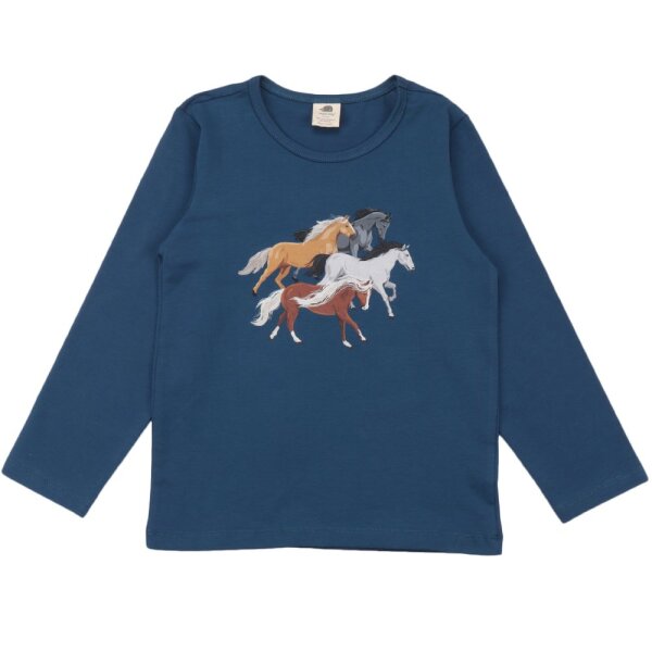 Langarmshirt Druck The Majestic Horses - 116