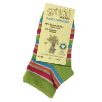 Kurzsocken Ringel stachelbeere-pastell