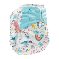 Bl&uuml;mchen All-In-One Bambus Druckis Einhorn