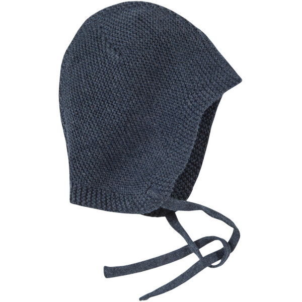 Strickhäubchen dunkelblau - 39/41