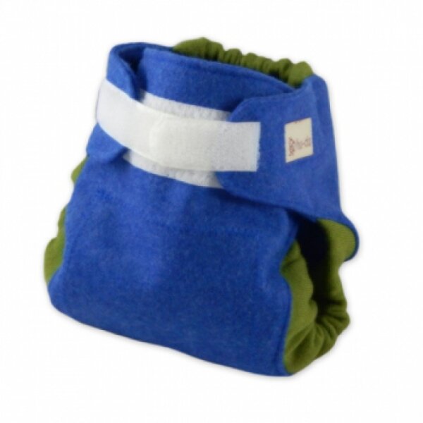 Hu-da Woll-Klettüberhose blau