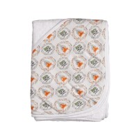 Kapuzenhandtuch Bambusfrottee F&uuml;chse &amp; Waschb&auml;ren 90x90