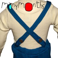 Manymonths Tr&auml;gerhose Merino Raspberry Red