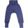 Hose mit Bund Wolle Seide marine - 62/68