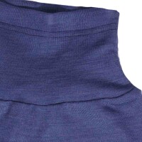 Hose mit Bund Wolle Seide marine - 74/80