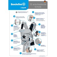 Bondolino Plus London grau-schwarz