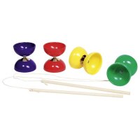 Diabolo mit Stöckern und Schnur sortiert