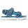 Oruga Doppellklett Sandale blue - 33
