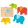 Schichtenpuzzle Elefant pastell